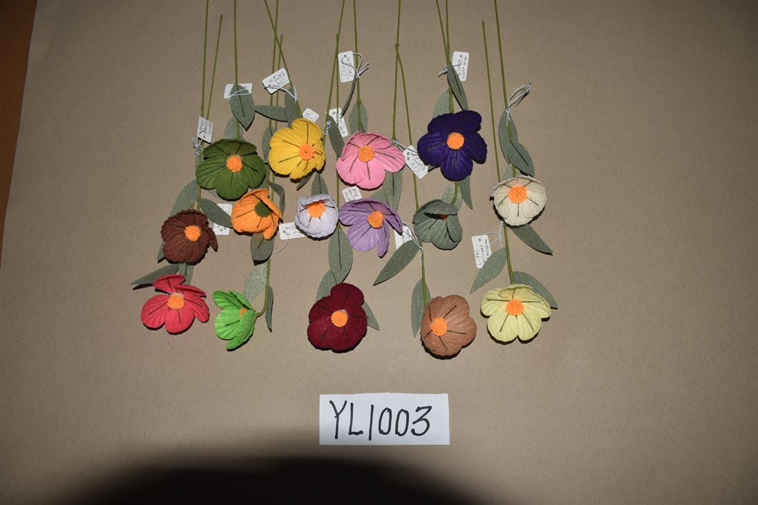 Handcrafted felt flowers