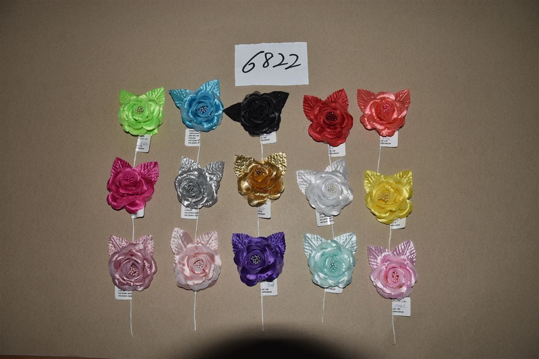 Handcrafted polyester flowers